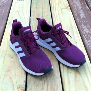 Adidas maroon tennis shoes